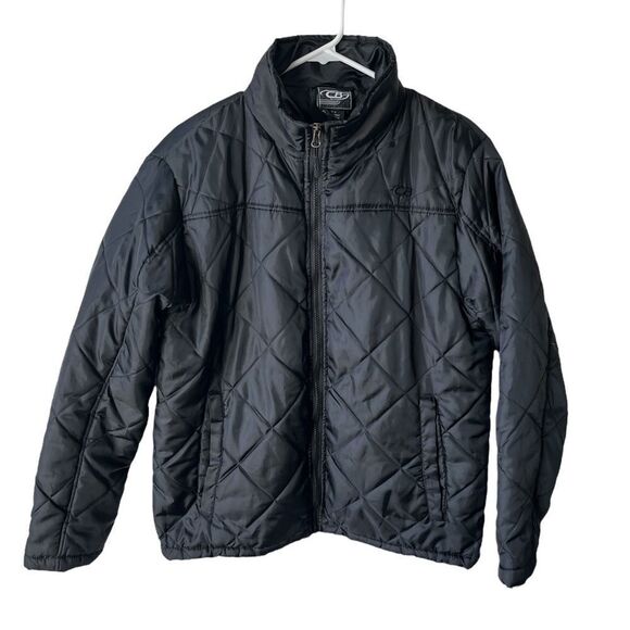 Cb Women's Blk Full Zip Quilted Jacket/Coat, Women's Med. - Picture 1 of 6